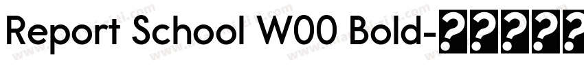 Report School W00 Bold字体转换